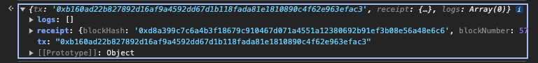 Wait for the transaction to complete. You can take the tx Hash and look at it on Etherscan.